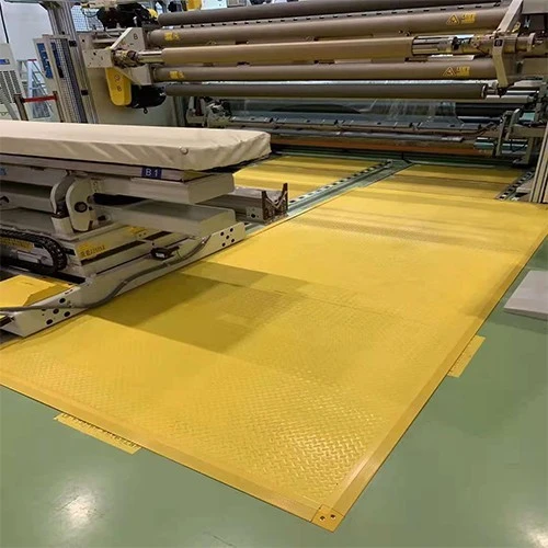 Safety Mats Are Used To Protect Personnel Around The Robot Arm